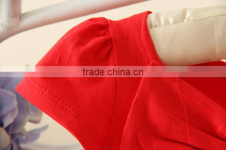 2017 red tiered dresses baby girls puffy dress