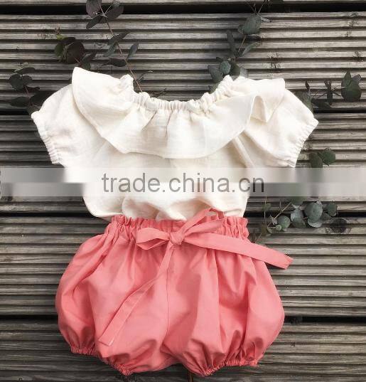Floral Newborn Baby Romper Denim Shorts Outfit Clothing Set Kids Girl
