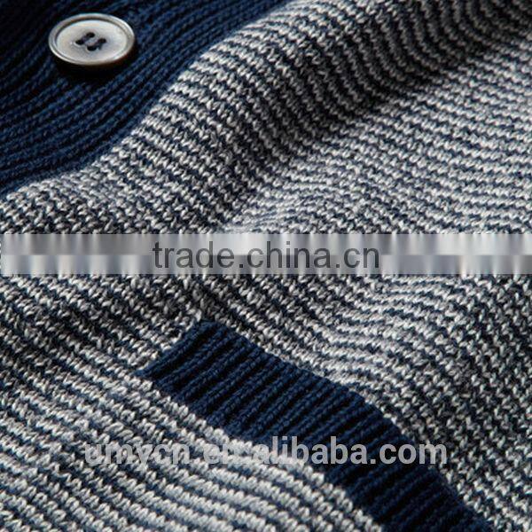 Melange pocketed latest men's cardigan man sweater