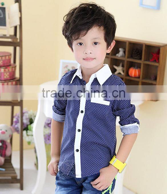 New style fashion baby boy shirt Polka Dot boy's shirt t-shirt