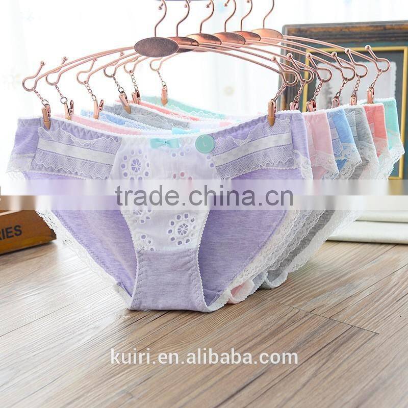 5 Pcs Women's Briefs Panties Gift Box Cotton Underwear Bowknot Lady's Lovely Underwear Panty
