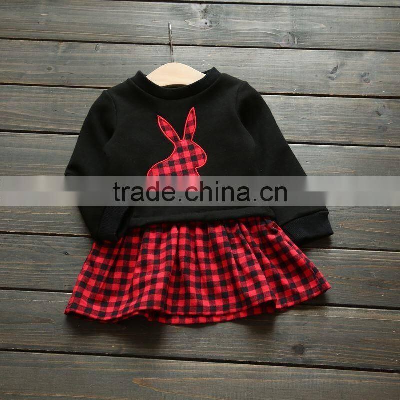 Fashion clothes plain matching children 100 cotton China wholesale good quality