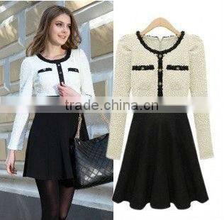 Latest Casual Cotton Satten Ladies Winter Dresses