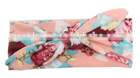 100% cotton fabric printed kids girl headband