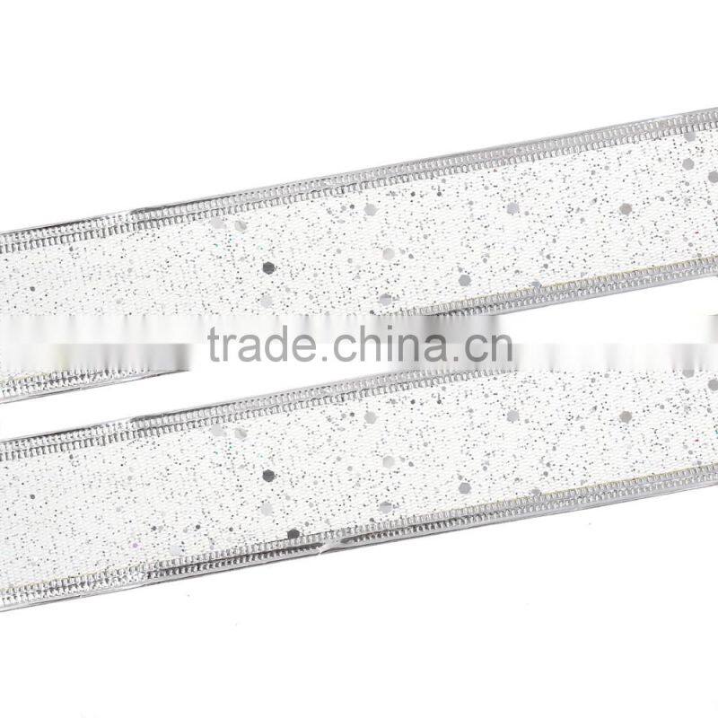 High Quality Christmas Decorating Silver Satin Ribbon