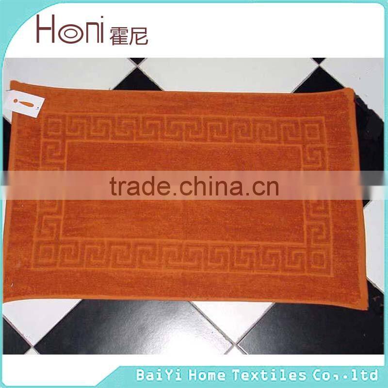 100% cotton plain dyed luxury good quality bath mat