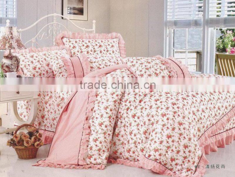 Custom cotton rabbit micro fleece bedding set