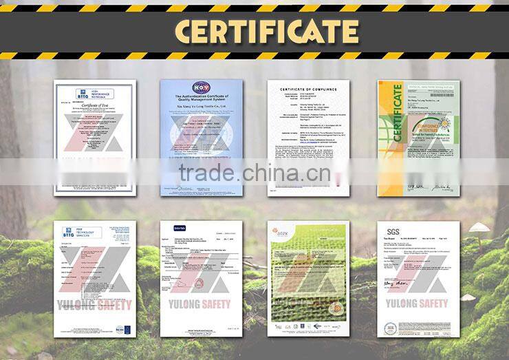 Fluorescent yellow roadway protective clothing