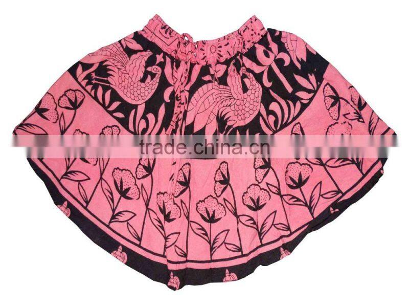 Indian Cotton Young Girls Mini Skirt