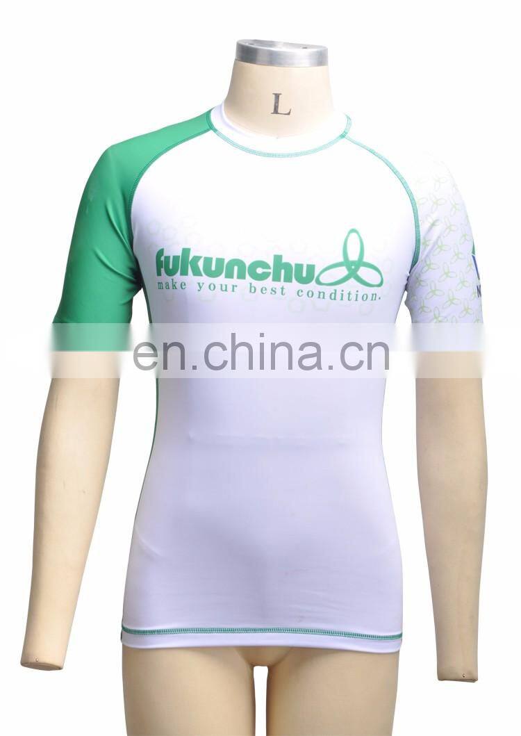 Custom plus sizes sublimated rashguard long sleeve surfing rashguard for men