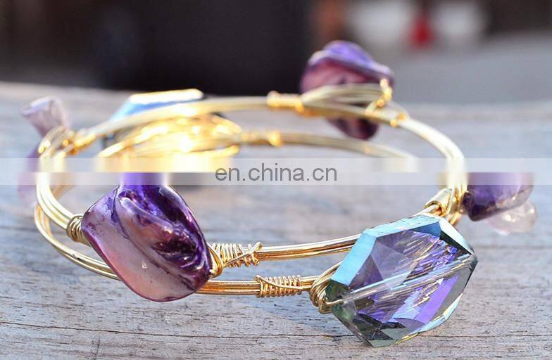 Pineapple charm elastic cord bracelet