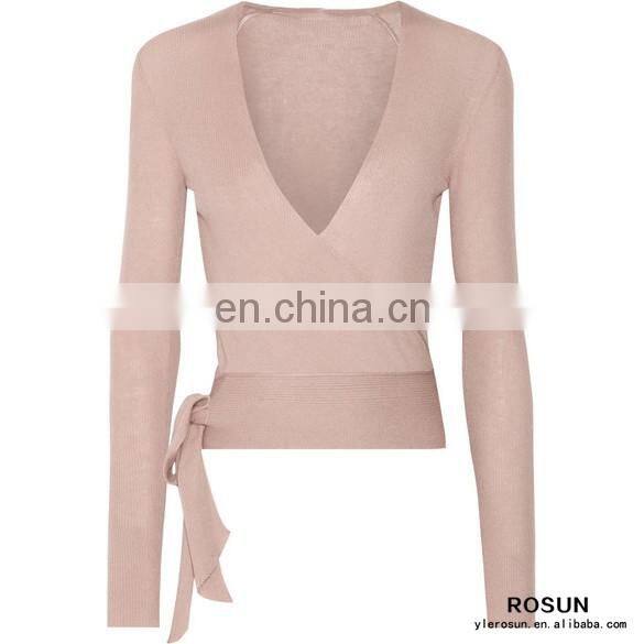Formal Suits for Women Deep V Neck Cashmere Pullover Sweater