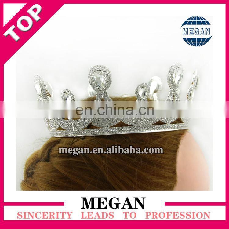 Bridal wedding prom princess rhinestone crystal headband crystal pageant crowns