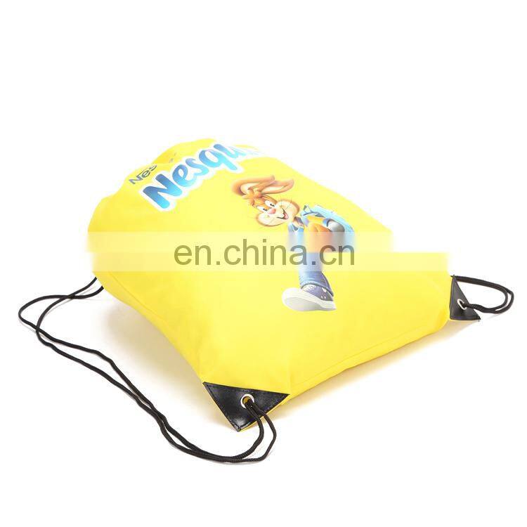 Custom polyester anime drawstring sport backpack bag for basketball