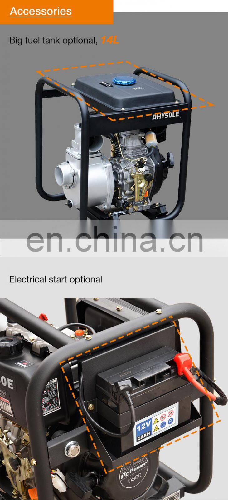 Farm diesel engine agricultural irrigation water pump price for sale