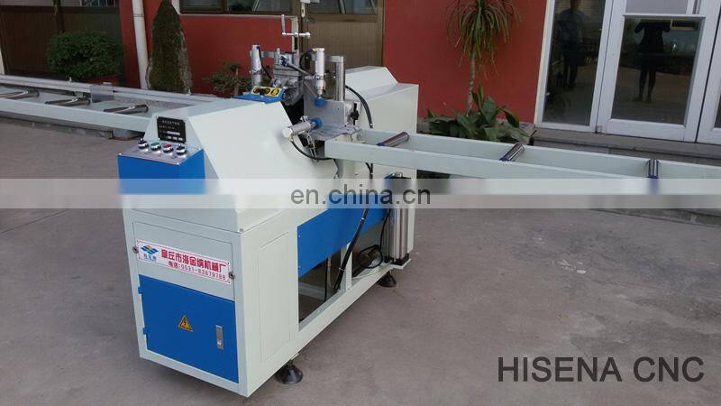 Upvc window  mullion end v shape cutting saw window making machine