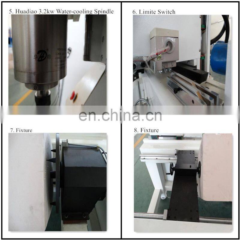 Jinan factory direct supply 6090 4 axis cnc router italy spindle machine