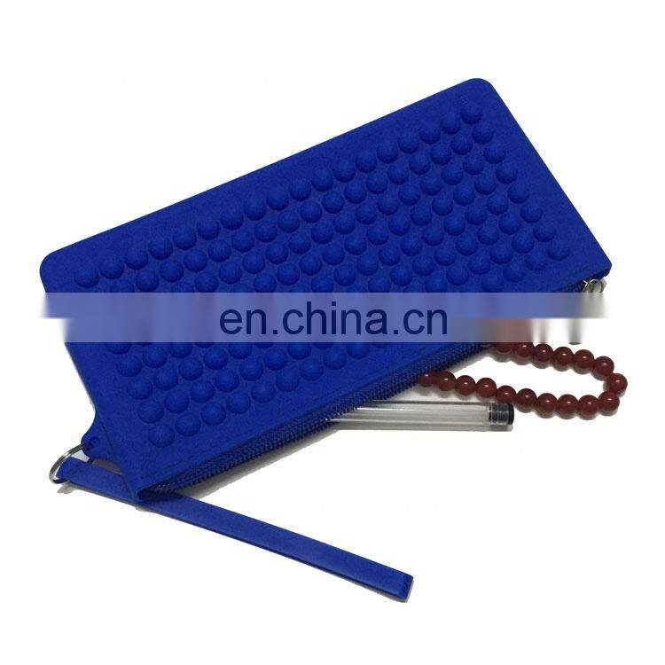 Silicone Zip Pouch Wallets Coin Purse Bags Pencil Case Gifts Box Women Travelling Pouch