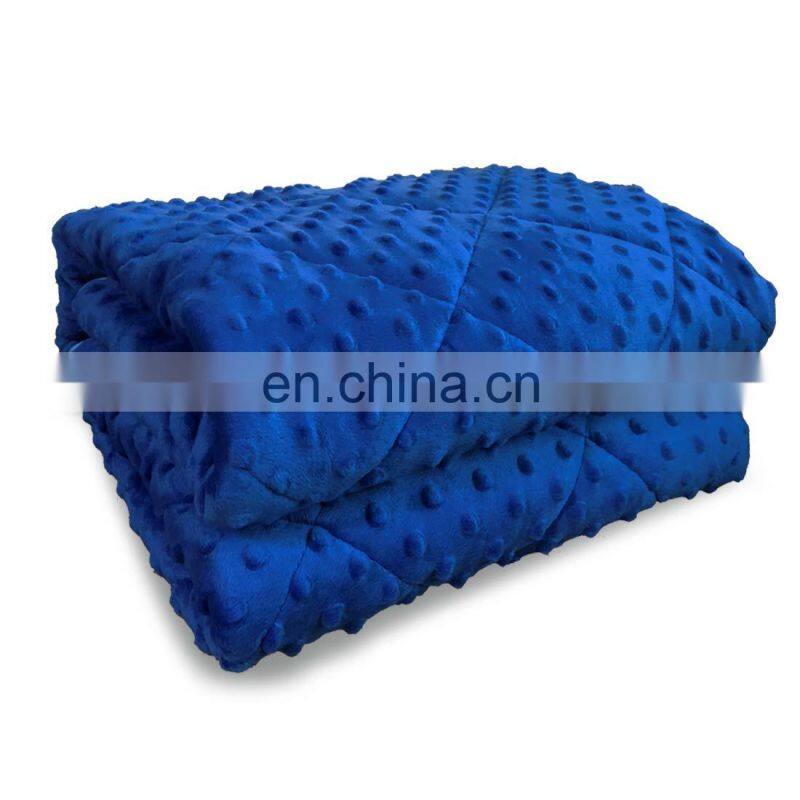 Factory High Quality Wholesale 15lbs Heavy Glass Beads Weighted Blanket