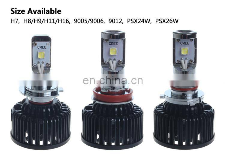 4 Times Brighter 12000LM Supercharged Canbus LED Headlight Bulb with 3 Years Warranty H8 H11 9005 9006 H7 LED Headlight 2020