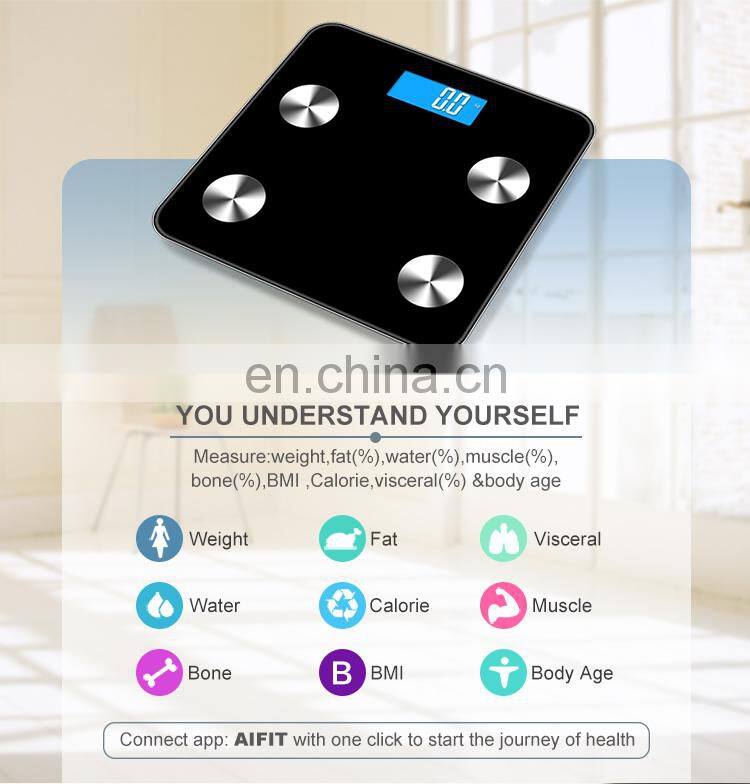 Good Price Blue tooth Body Fat Scale Smart BMI Scale Digital Bathroom Wireless Weight Scale
