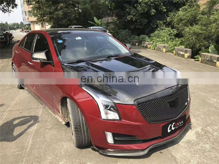 Good fitmen pp material v style body kit for Cadillac ATSL front bumper fender Grille side skirts and wing spoiler