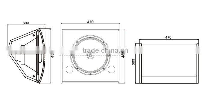 MD112TX, trade assurance, 12 inch passsive coaxial loudspeaker, pro audio