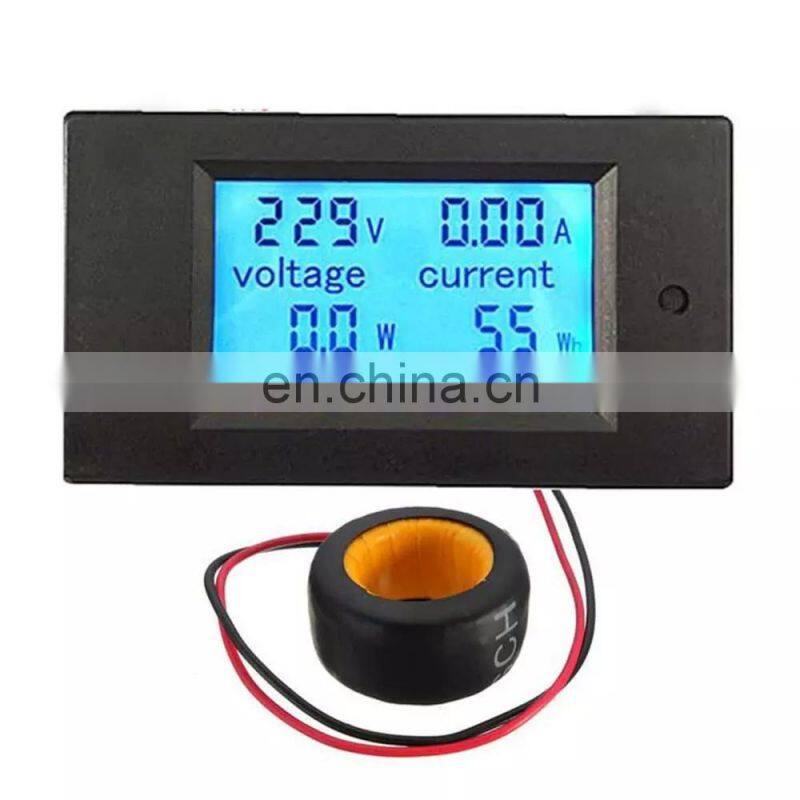 Digital Voltmeter Ammeter AC80-260V /100A Voltage Current Power Energy Meter LCD Voltage Current Meter