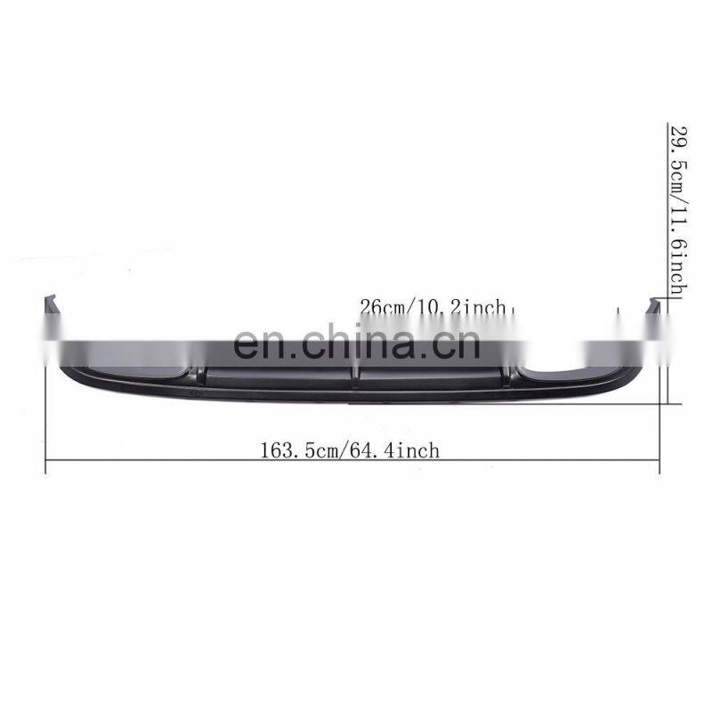 10-13 W212 PU Car Rear Bumper Diffuser for Mercedes E-Class W212 Standard Bumper