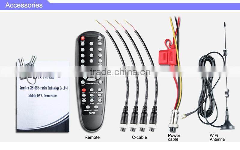 police equipment wifi 4ch dvr sd car dvr radar detector