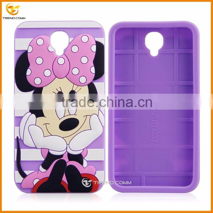 mini cartoon silicon case for Alcatel Idol 2 6037