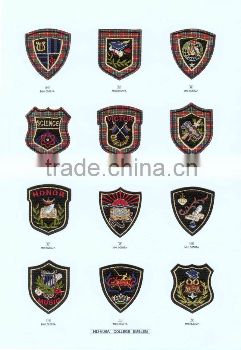 College Wind Embroidery Patches Badges