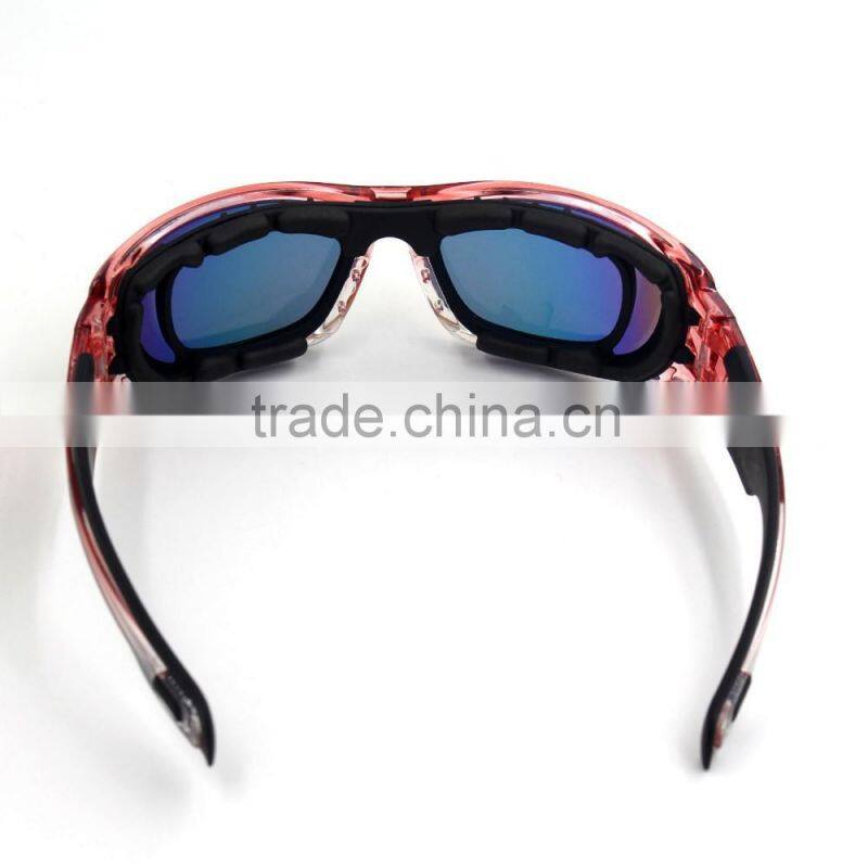 New stylish cool spy glasses wholesale uv protective glasses black frame grey lens army safety goggles motorcycle cycling racing