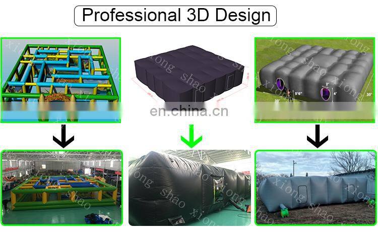 Commercial Interactive Inflatable Maze Inflatable Laser Tag Arena Obstacle Course For Sale