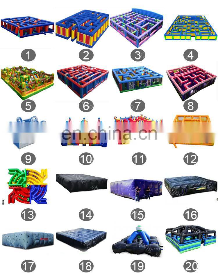 Commercial Interactive Inflatable Maze Inflatable Laser Tag Arena Obstacle Course For Sale