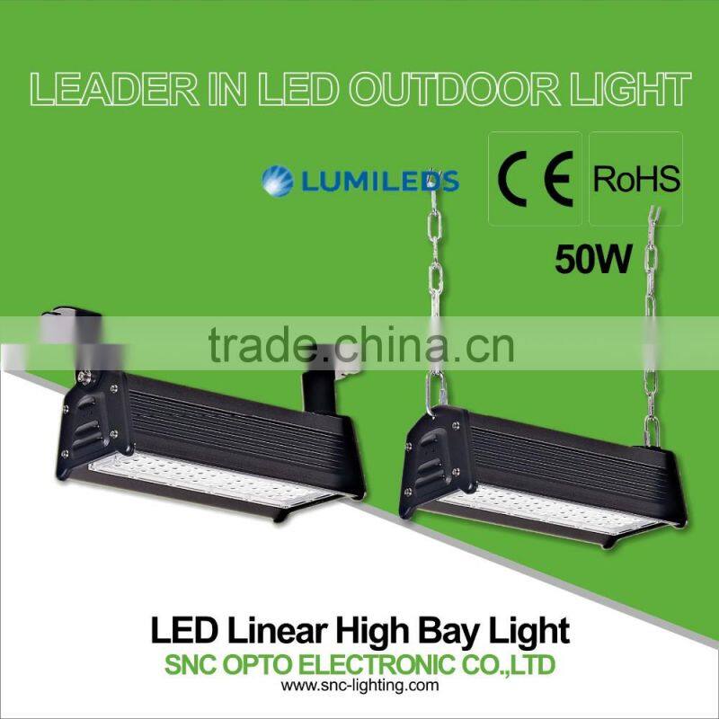 Massive discount for new product IP66 LED Linear high suspension light 50w CE/RoHS 110lm/w