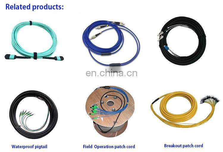 SC single mode Corning fiber 5 steps polished fiber optic patch cord