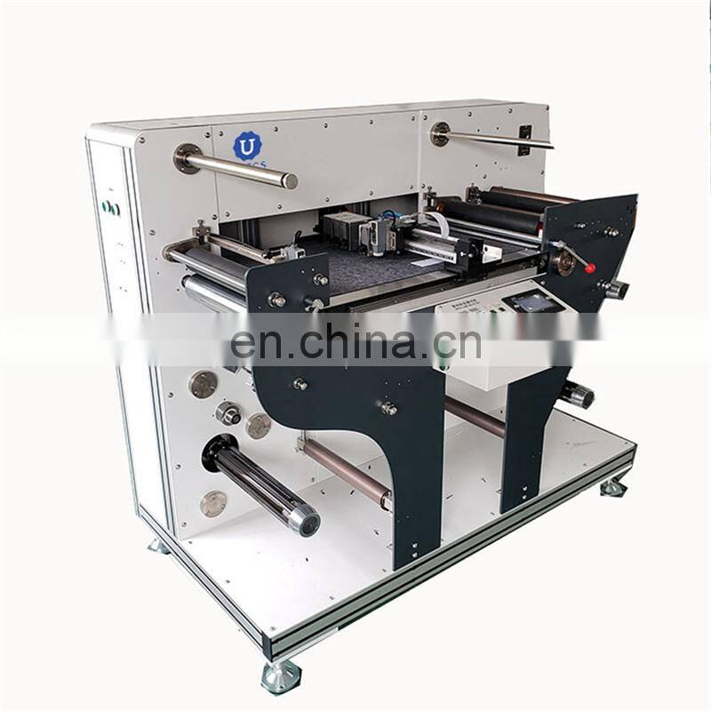 UD320 Automatic medicine Hangtag hang tag label Digital Die Cutting Machine, PAPER PP PE FILM roll sticker rotary die cutter