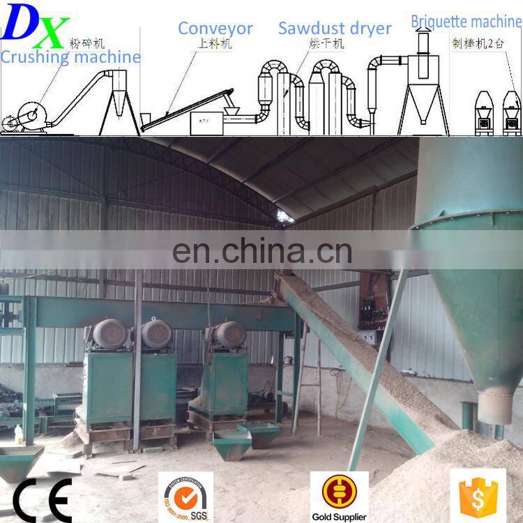 screw press sawdust biomass cocopeat briquette press machine price
