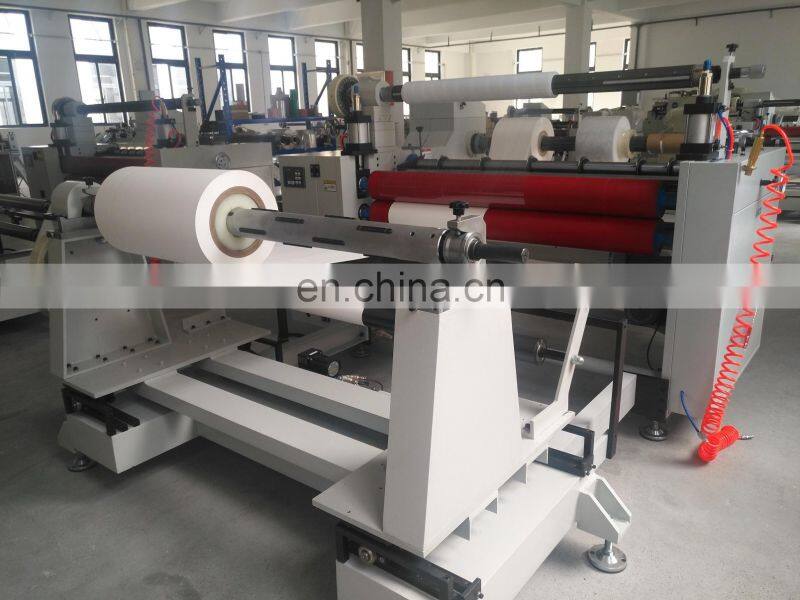 Adhesive Stick Label Paper Roll Slitting Rewinding Rewinder Machine With Counter and Tension Controller