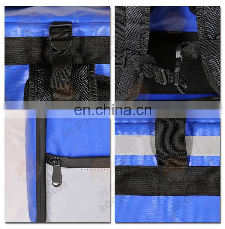 Heated Food Insulation Bag Pizza Delivery Backpack for Scooter Carton Customized Color
