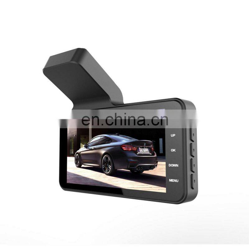 Dual Dash Cam 1080P FHD DVR Car Driving Video Recorder 4 Inch LCD Screen 170 Wide Angle, G-Sensor, WDR, Parking Car Monitor q10