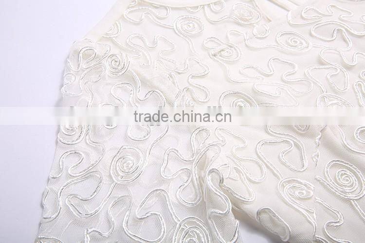 2017 hot new lace three-quarter sleeve dress for summer and autumn