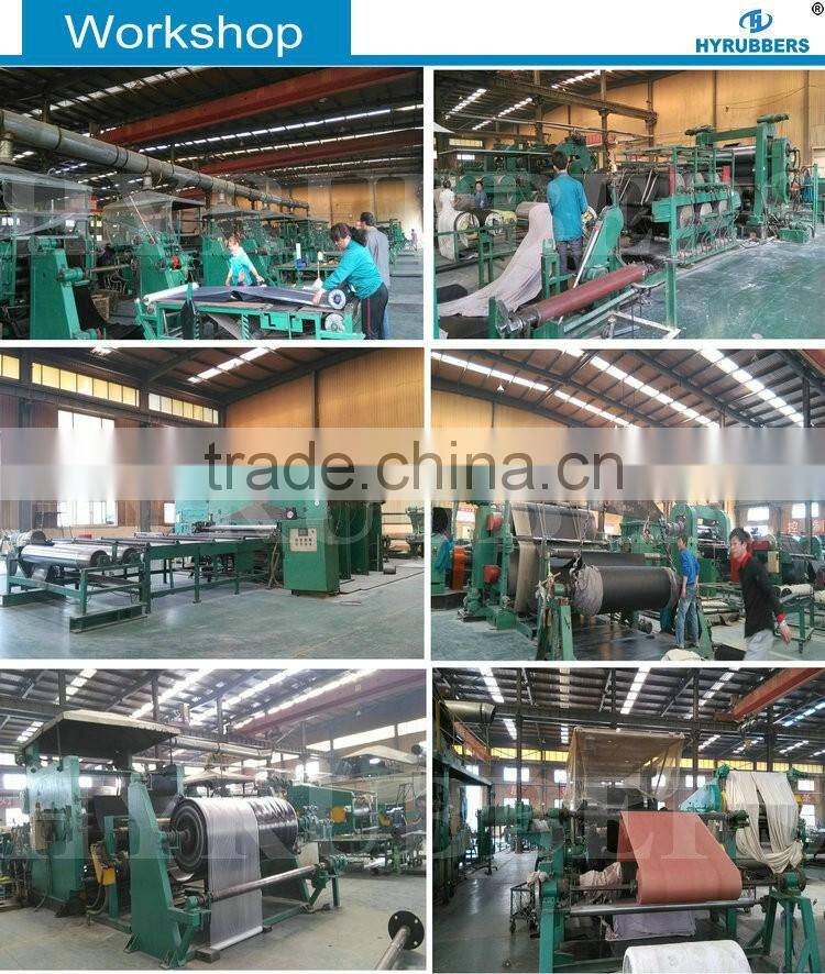 Black wholesale cheap price anti slip rubber mat type wide rib rubber mat