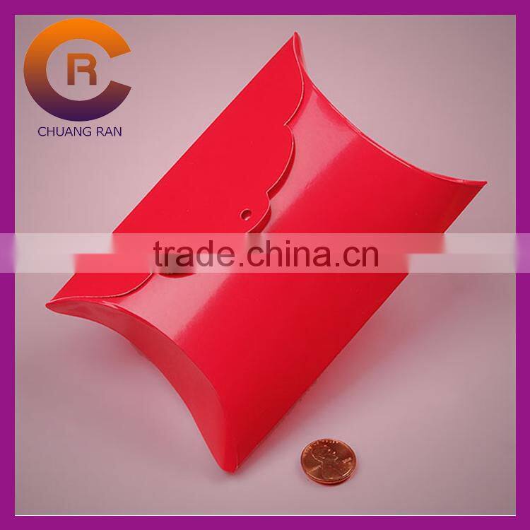 Printed brown paper blank custom kraft pillow box