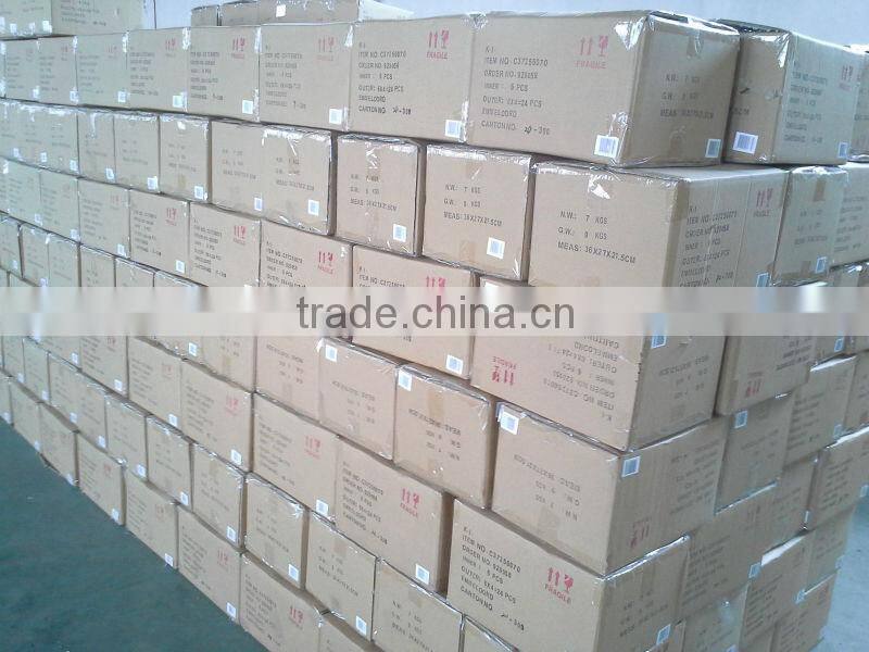 square glass candle holder with wax candle jar with painted color