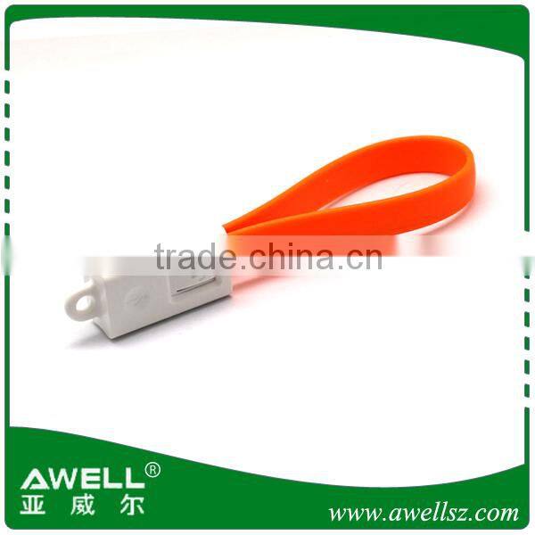 Hot sell mini bracelet usb cable for apple iphone 5 and samsung/new products for iphone cable