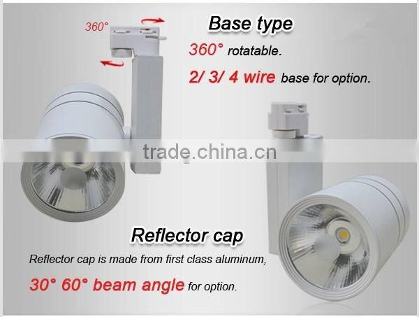 High quality adjustable track light 20W 30W COB LED track light