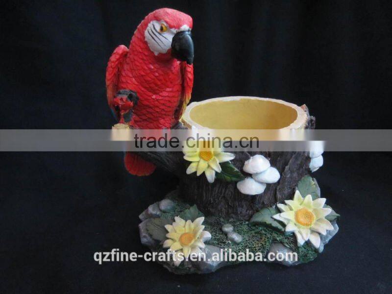 Resin desktop mobile phone holder with dogs statue