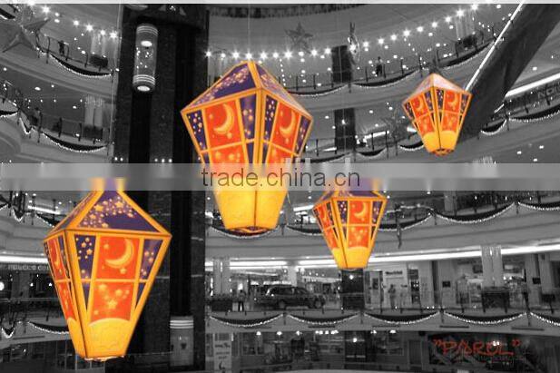 Hanging Ramadan Lanterns Decoration for Shopping Mall Atrium Decoration